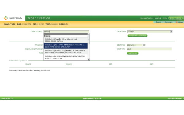 Thrive  - Prescription ordering