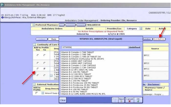 Medication reconciliation