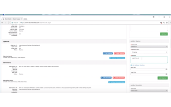 Client objective